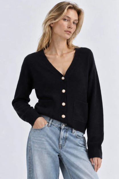 CASHMERE V NECK CARDIGAN 99138