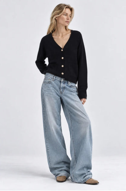 CASHMERE V NECK CARDIGAN 99138