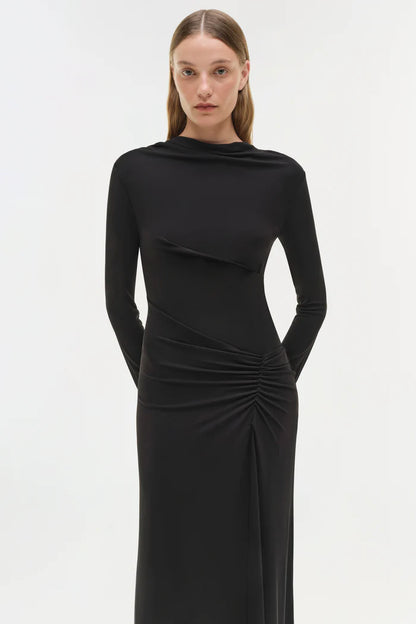 FERRERA L/S MIDI DRESS 125-1136