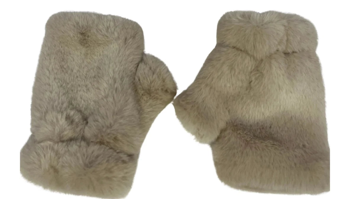 FINGERLESS FUR GLOVES