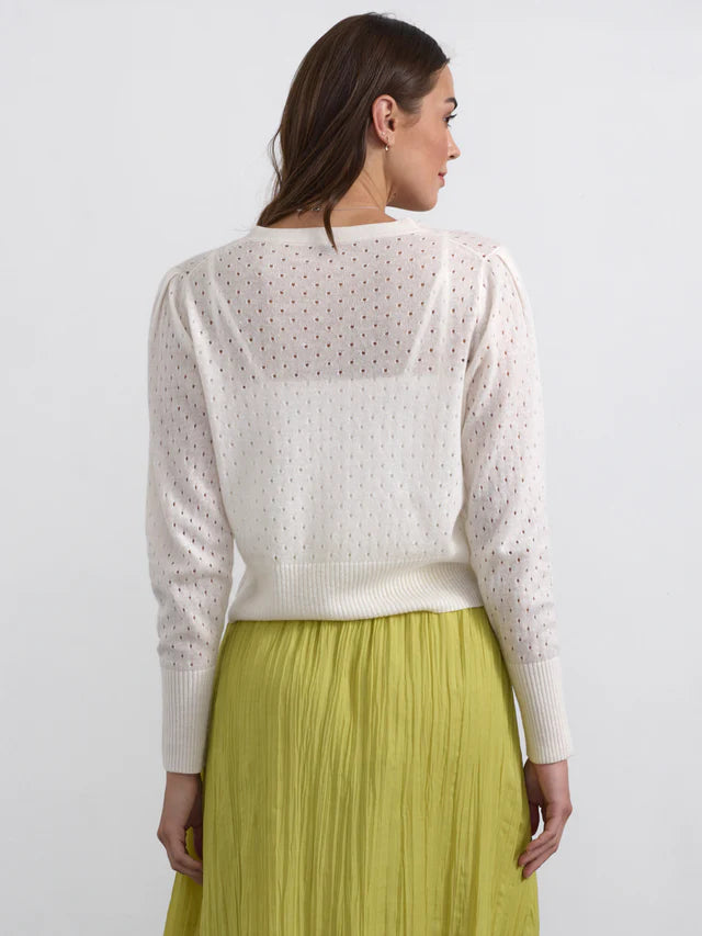 PERFORATED VEE CARDIGAN CLP2000