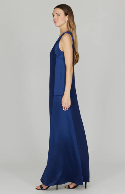 V NECK W/ CONTRAST PANEL DL801SAT