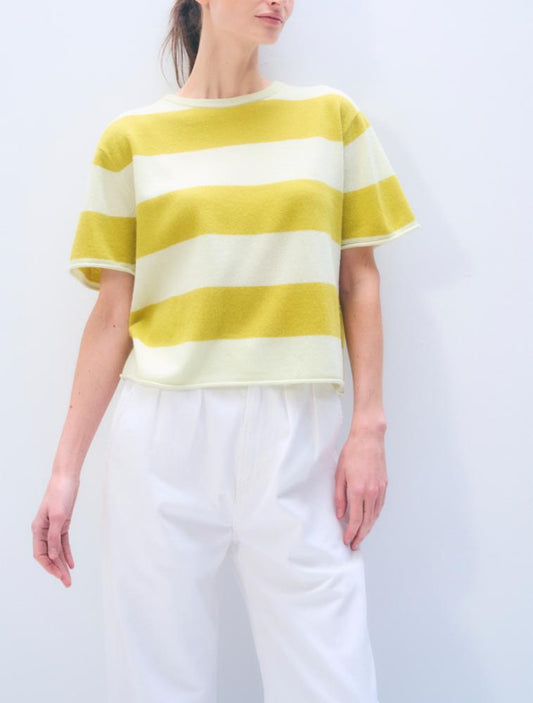 CASHMERE STRIPED TEE 21949
