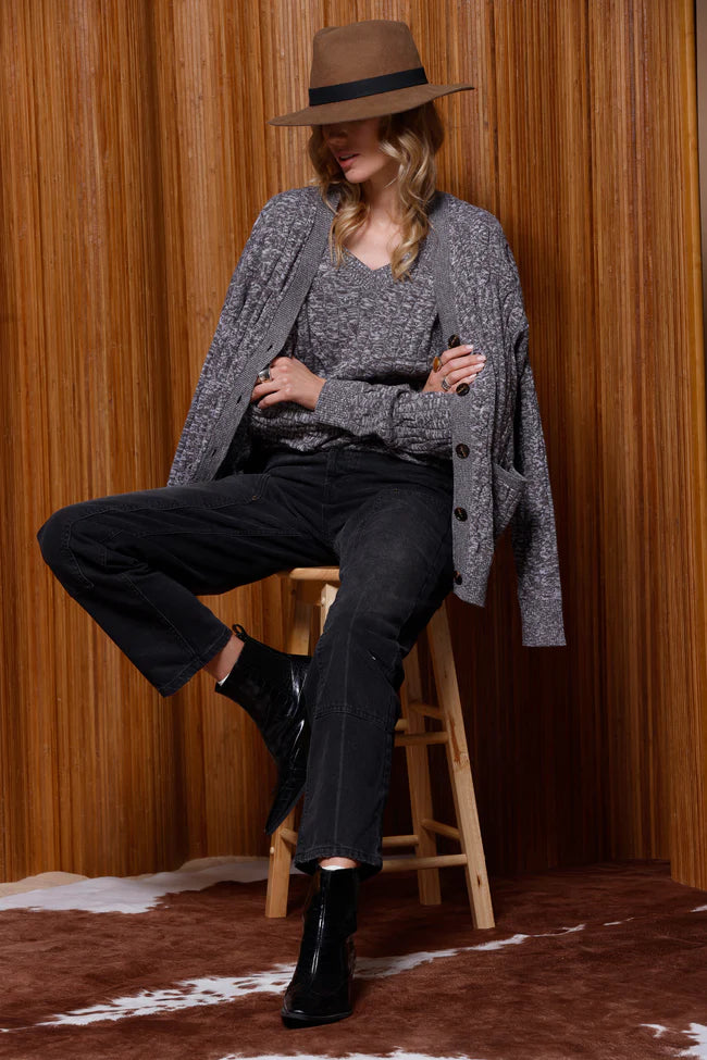 OVERSIZED MARLED CABLE CARDIGAN 9465