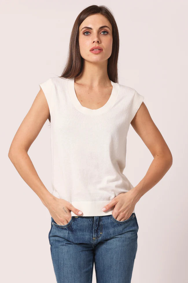 SCOOP NECK CAP SLEEVE 9491
