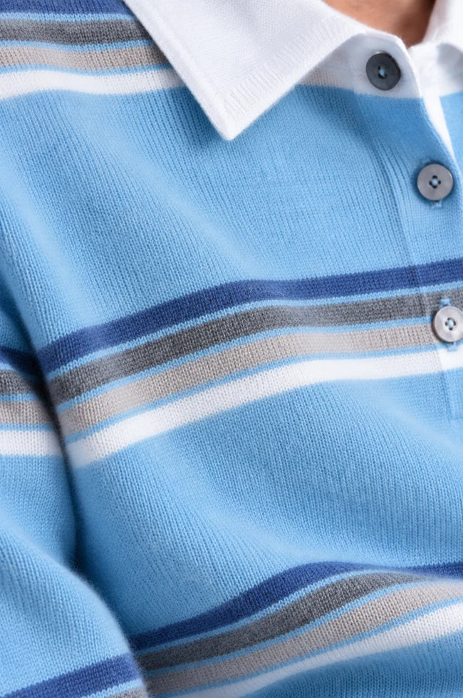 STRIPPED W/  WOVEN COLLAR 99187