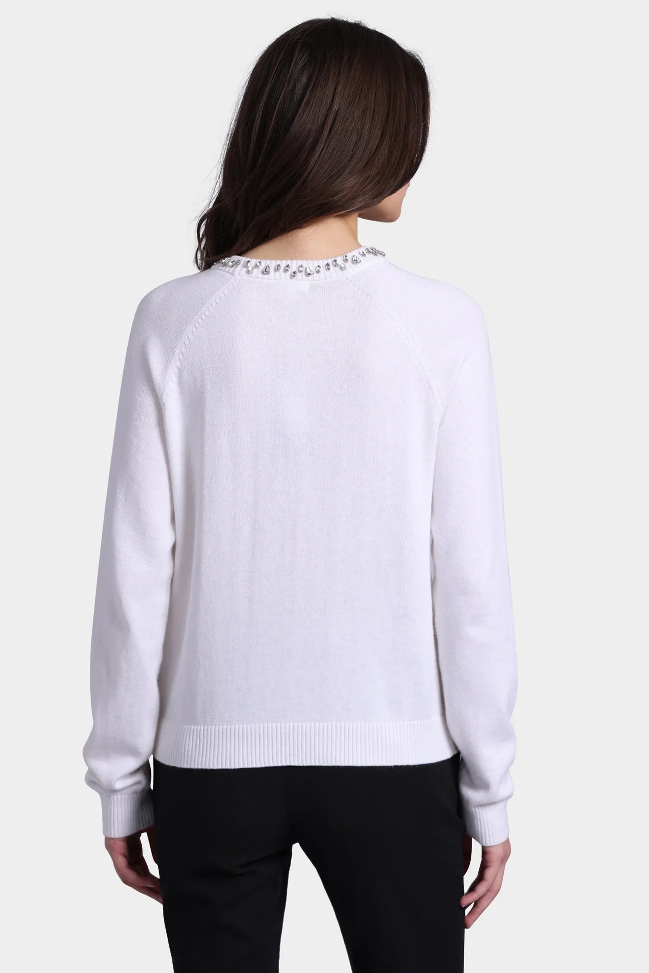 JEWEL NECK RAGLAN CREW 9021