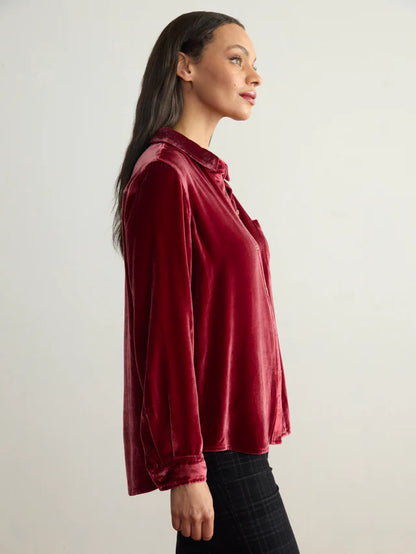 VELVET BUTTON DOWN 1781SVR