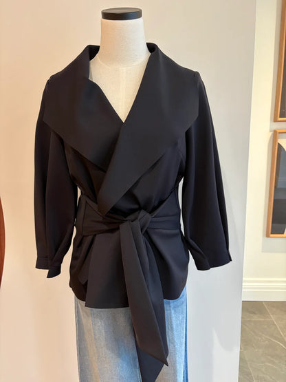 RAW EDGE BELTED JACKET S26SB6034