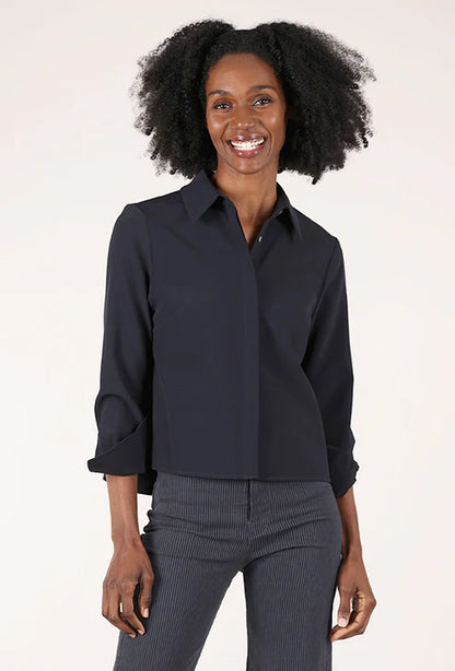 CROPPED BACK SHIRT 9453