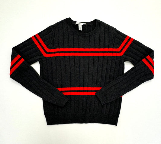 CROPPED PANEL RIB SWEATER N13797