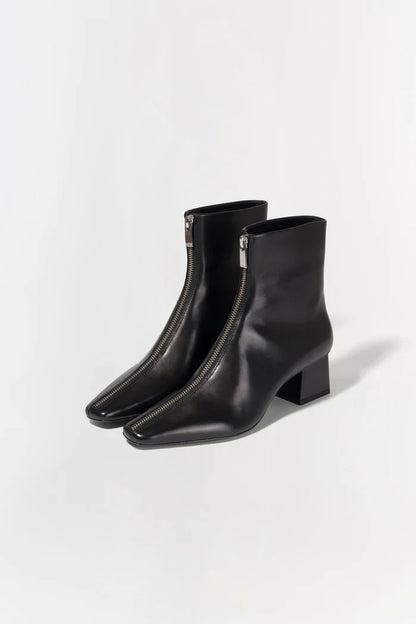 RYDER LEATHER ZIP FRONT BOOT 524-S014