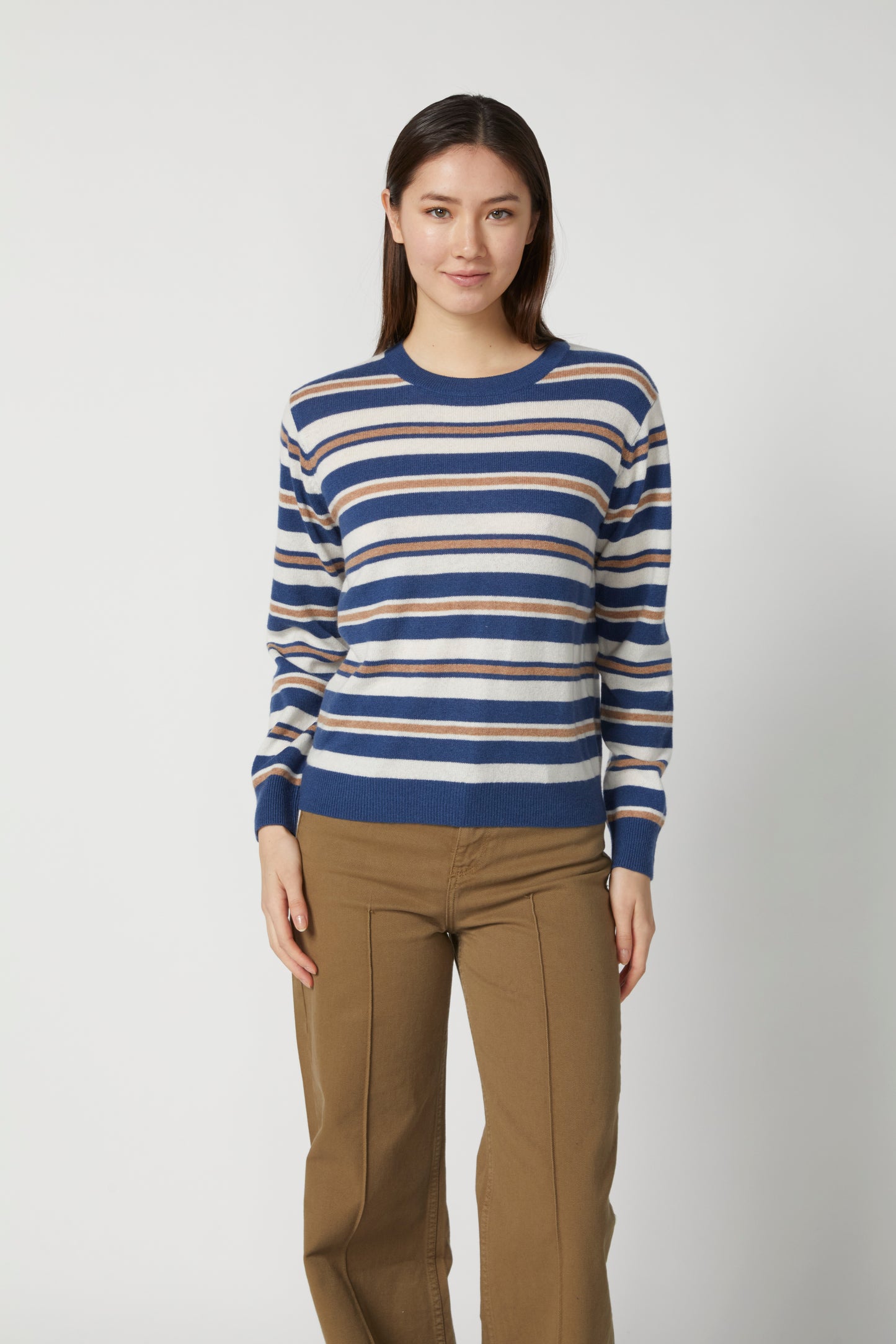 STRIPED CREWNECK K6796