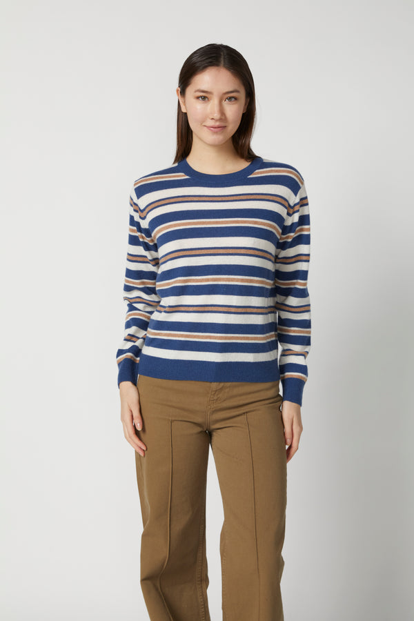 STRIPED CREWNECK K6796