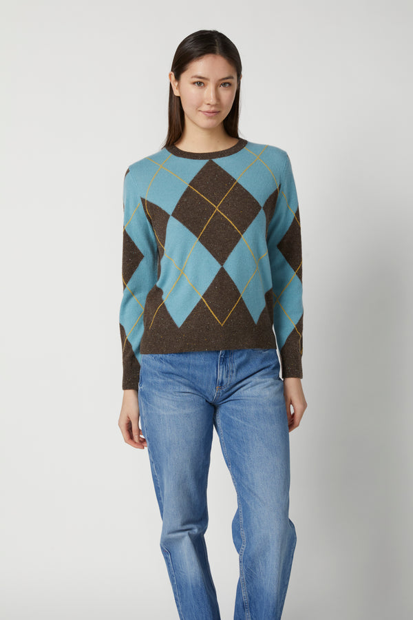 ARGYLE CREWNECK K7043
