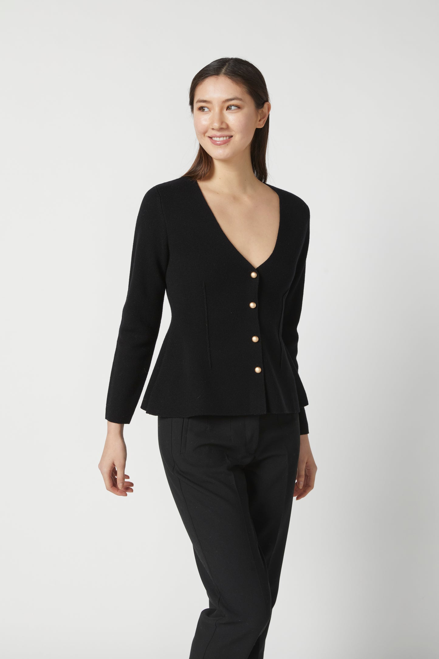 PEPLUM CARDIGAN KB7091