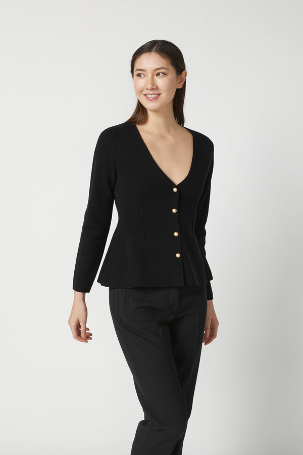 PEPLUM CARDIGAN KB7091