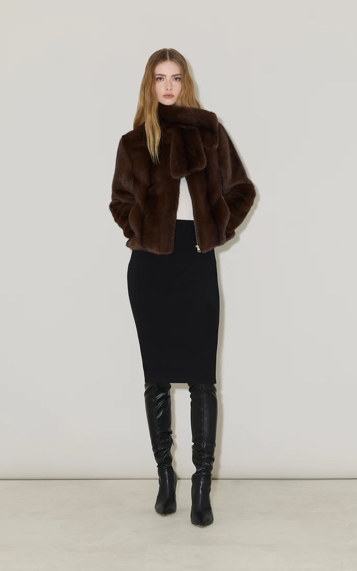 KENDELL BOXY JACKET W/ SCARF