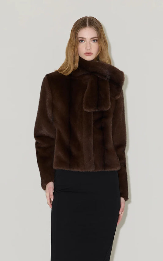 KENDELL BOXY JACKET W/ SCARF