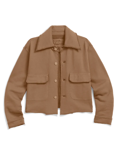 ROWAN  CROPPED BUTTON UP JACKET