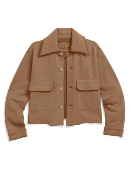 ROWAN  CROPPED BUTTON UP JACKET