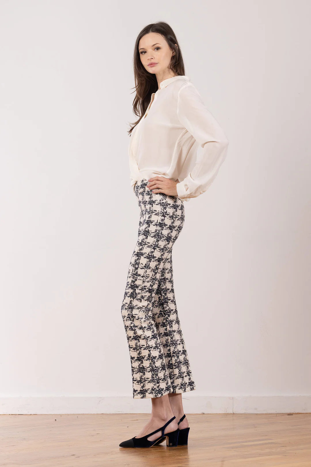 LEO BOUCLE HOUNDSTOOTH F1753