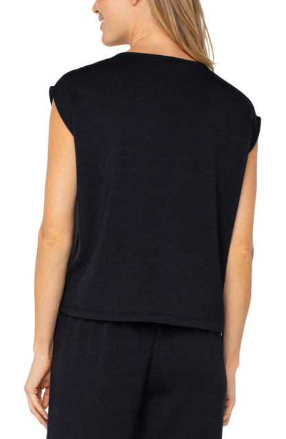DOLMAN SLEEVE V NECK TOP LM8F60C9