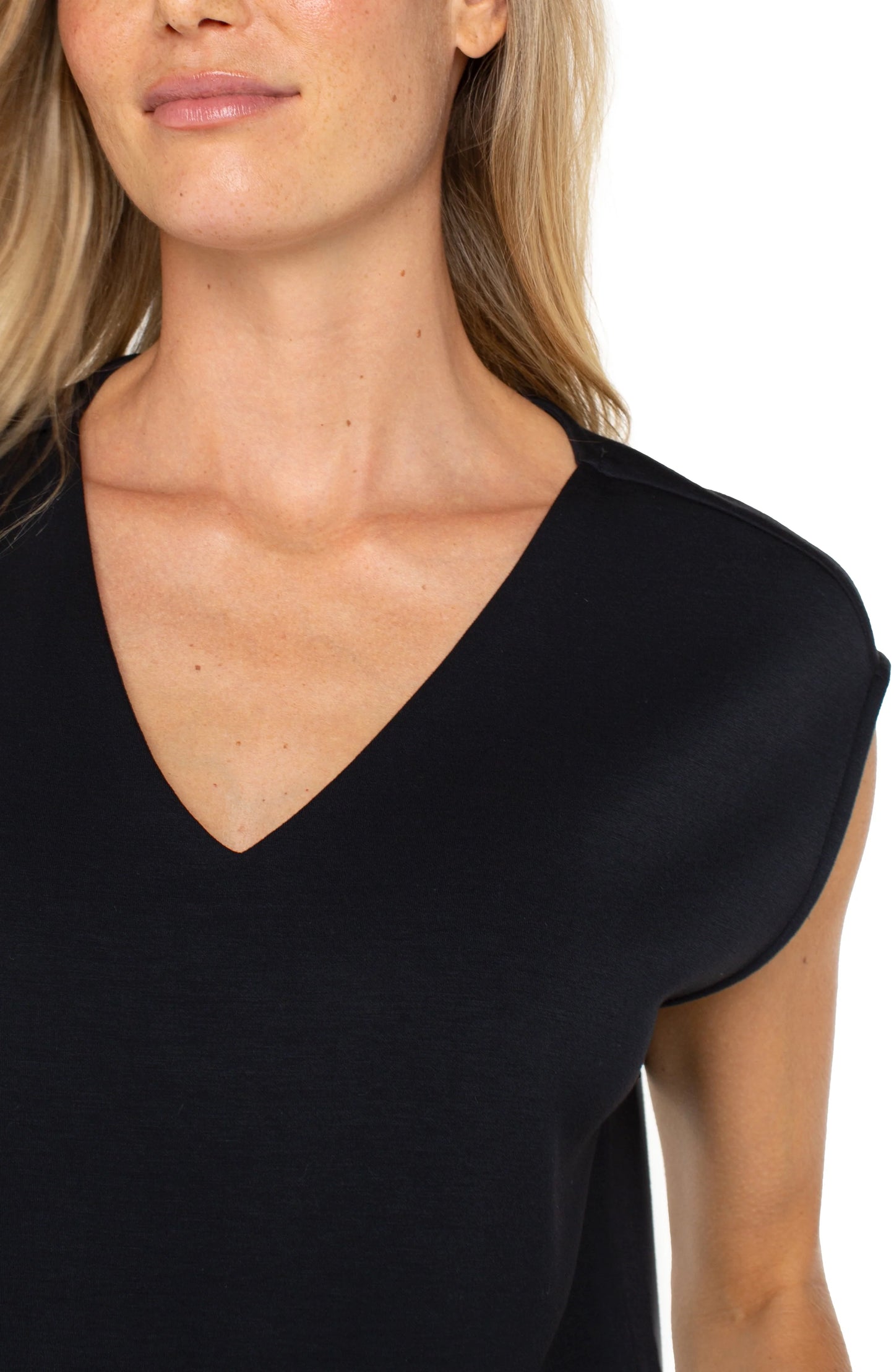DOLMAN SLEEVE V NECK TOP LM8F60C9