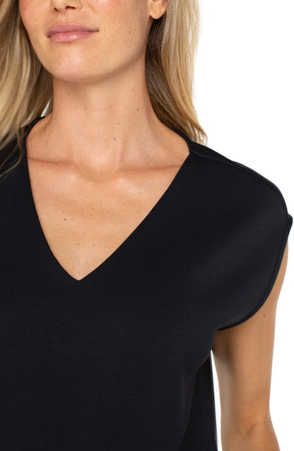 DOLMAN SLEEVE V NECK TOP LM8F60C9