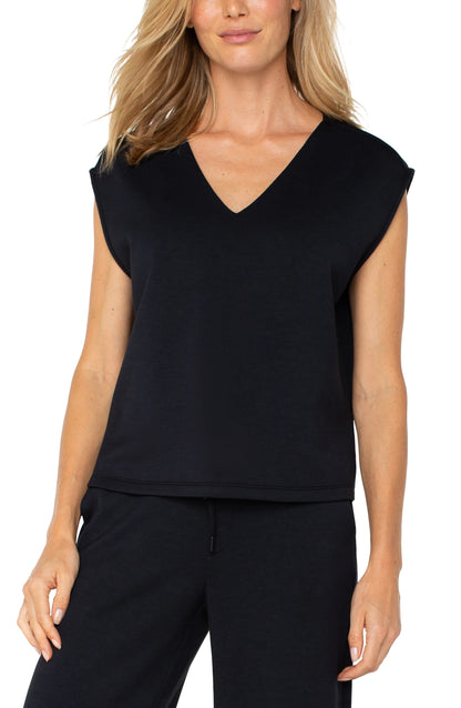 DOLMAN SLEEVE V NECK TOP LM8F60C9
