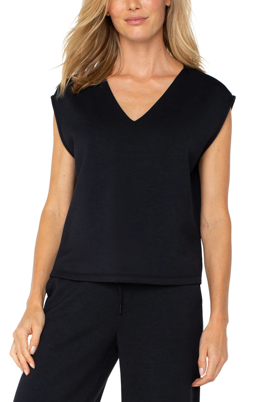 DOLMAN SLEEVE V NECK TOP LM8F60C9