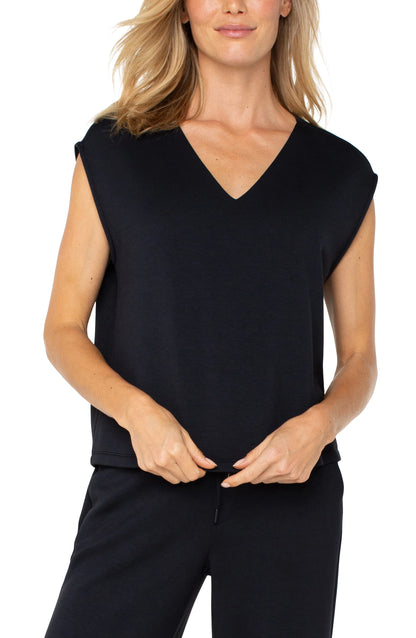DOLMAN SLEEVE V NECK TOP LM8F60C9