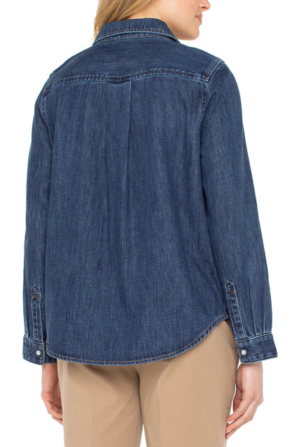 DENIM SHIRT WITH POCKET LM8H17RZA