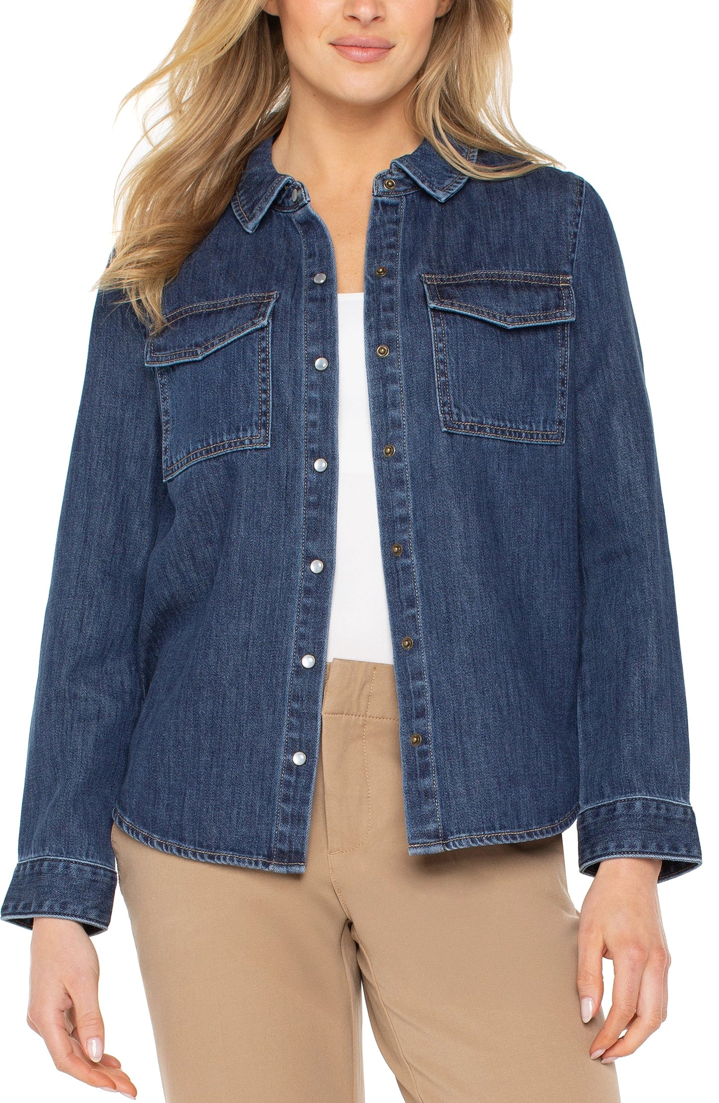 DENIM SHIRT WITH POCKET LM8H17RZA