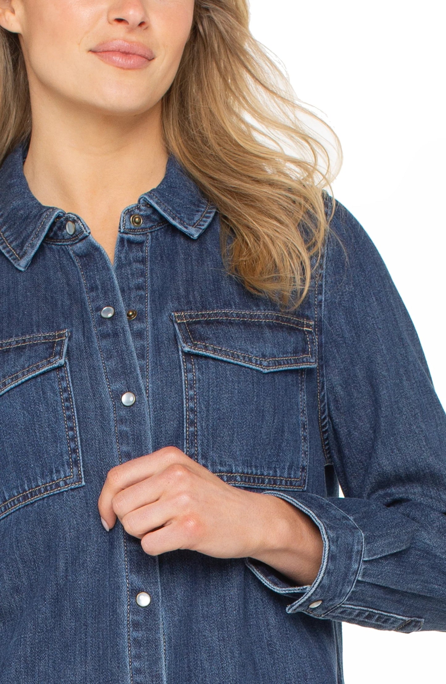 DENIM SHIRT WITH POCKET LM8H17RZA