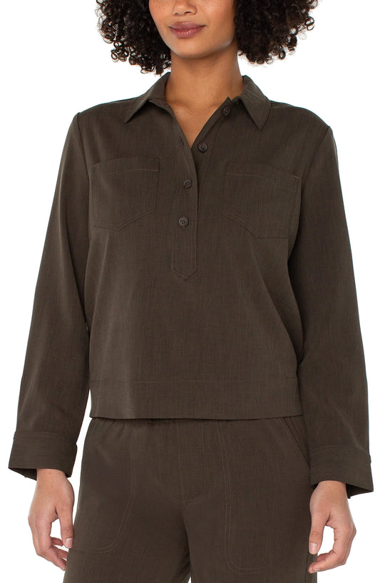 POP OVER SHIRT W/ ELASTIC LM8H45TS39