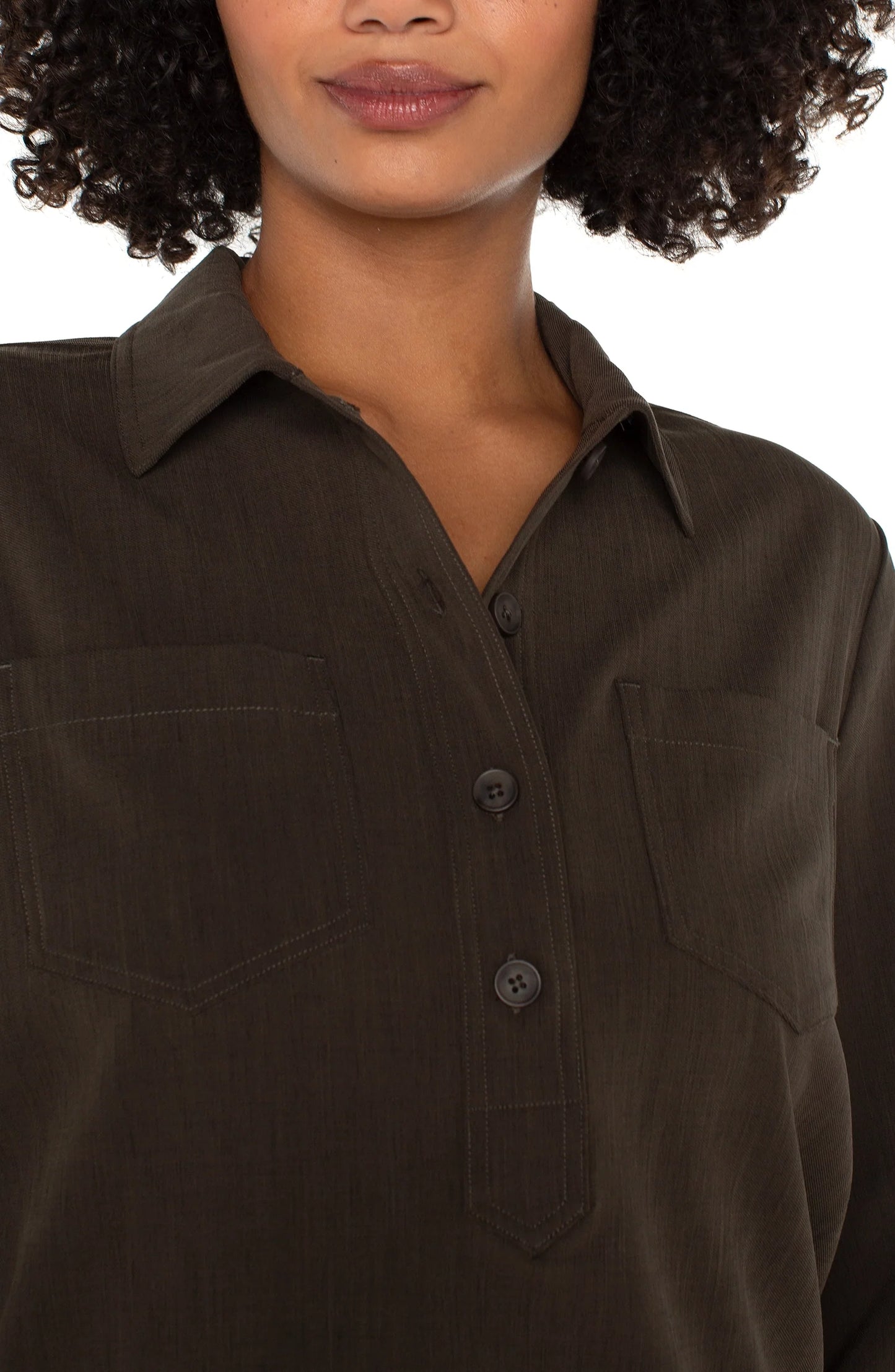 POP OVER SHIRT W/ ELASTIC LM8H45TS39