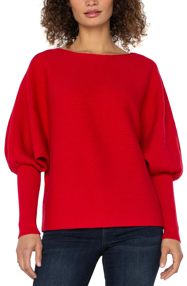 BOAT NECK DOLMAN SWEATER LM8H68SR11