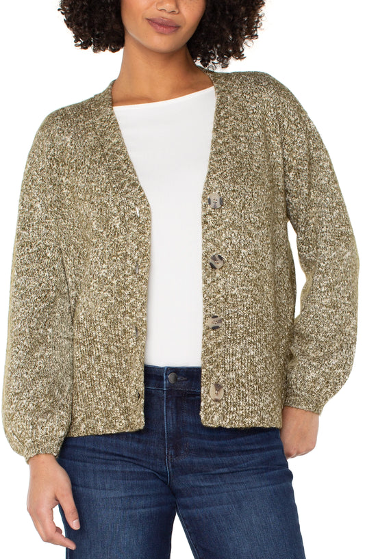 BUTTON FRONT CARDIGAN SWEATER LM8H84SR03