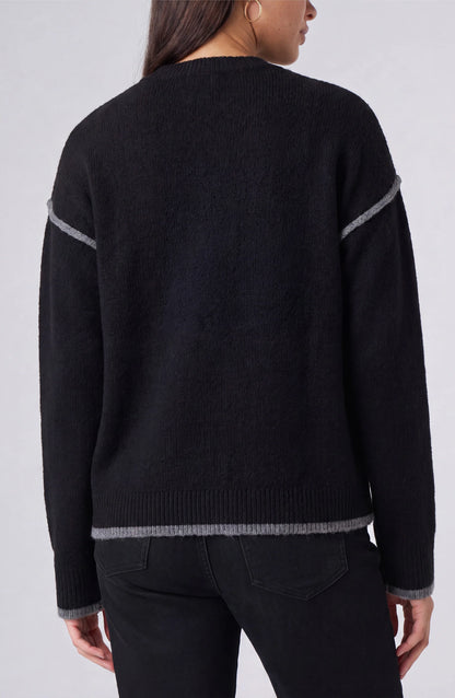 CREWNECK W/ CREAM TULIP HEM  LM8M13SE12