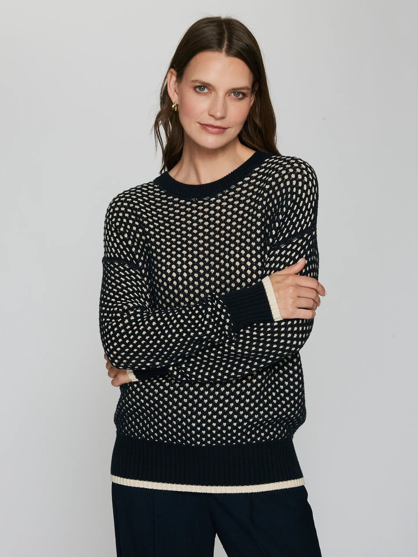 REVERSABLE 2-TONE MESH SWEATSHIRT N14149