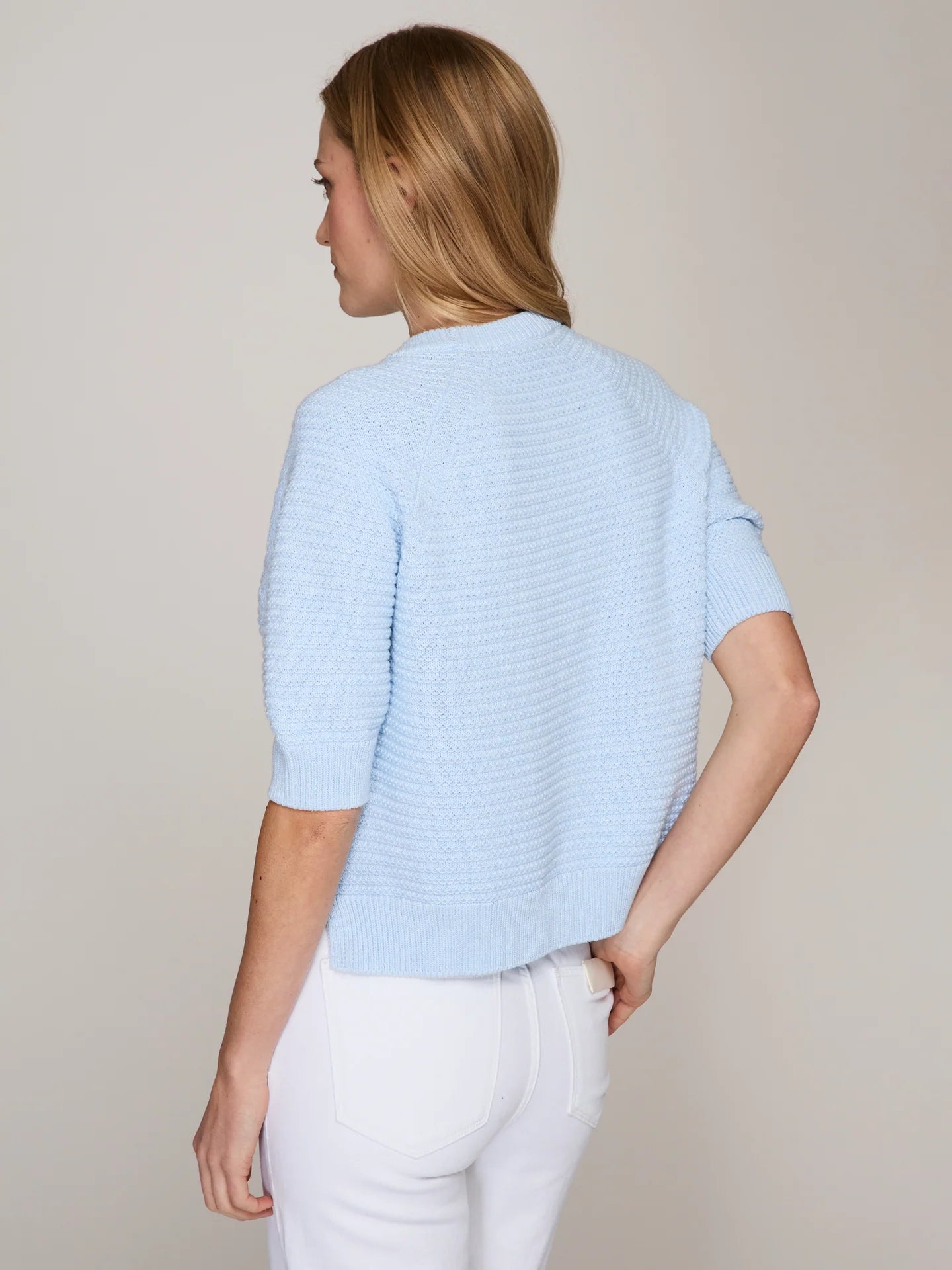 TEXTURED STITCH RAGLAN CREW N14494