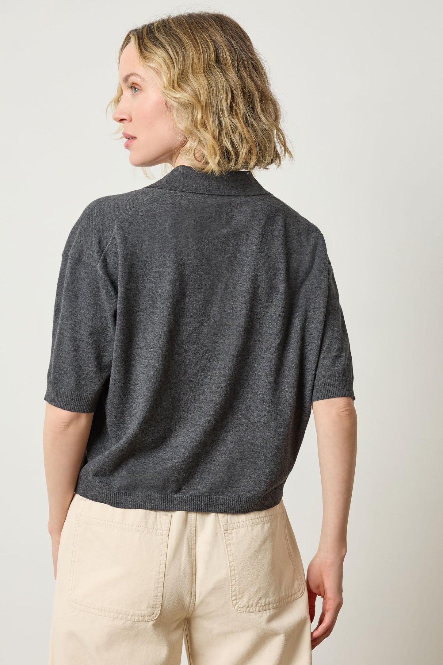 DROP SHOULDER POLO NECK PA3033