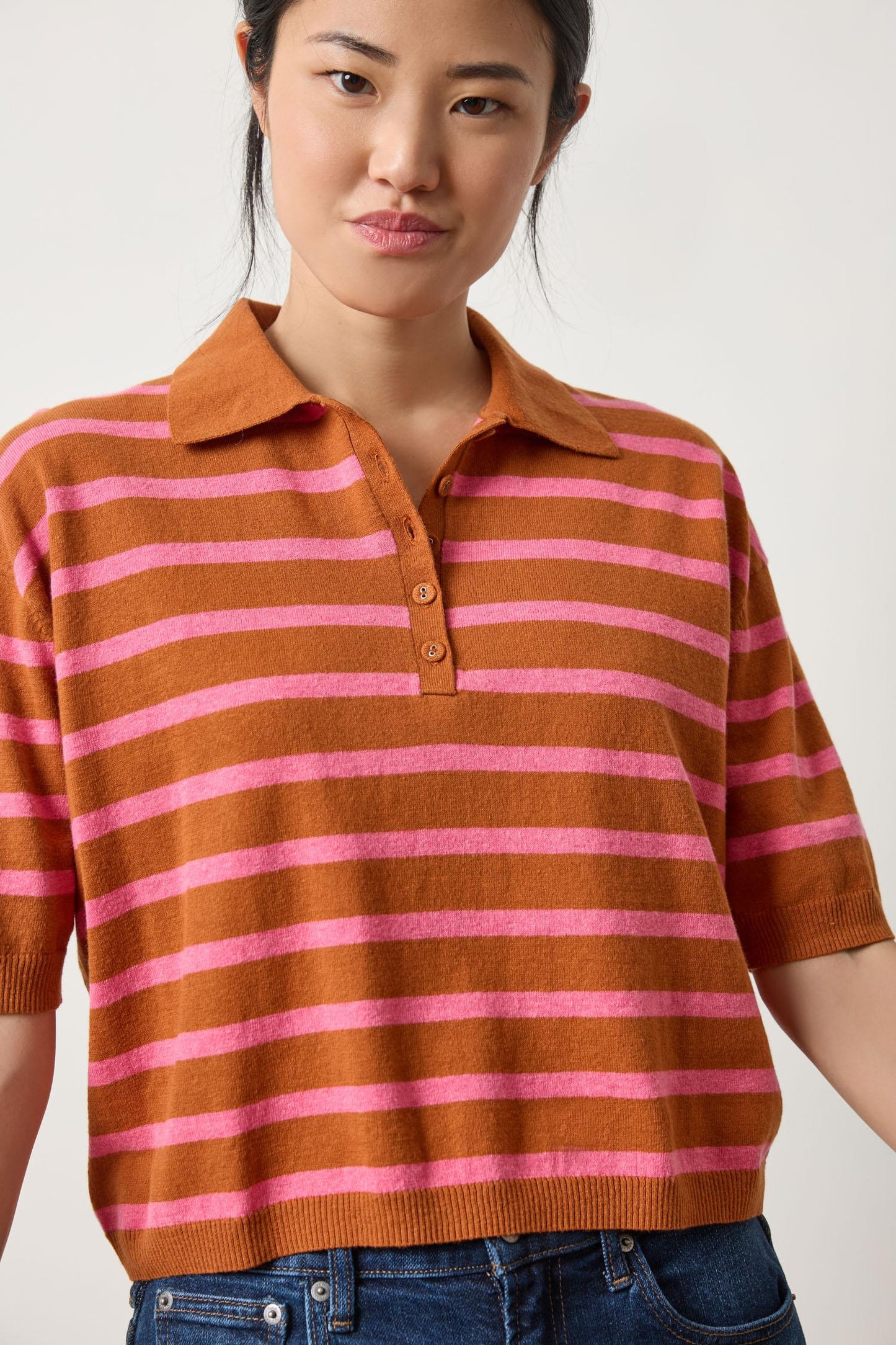 DROP SHOULDER POLO NECK PA3033