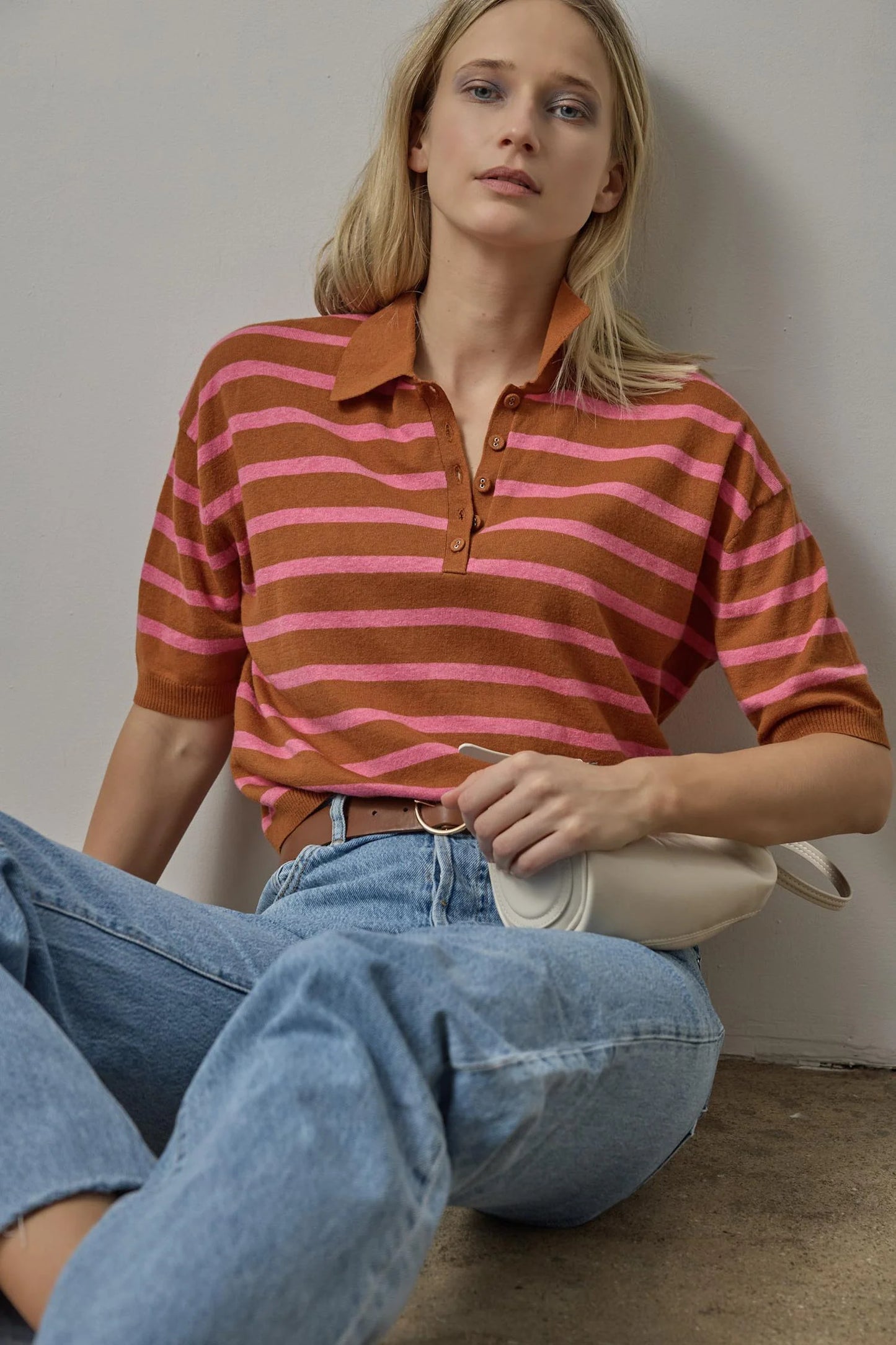 DROP SHOULDER POLO NECK PA3033