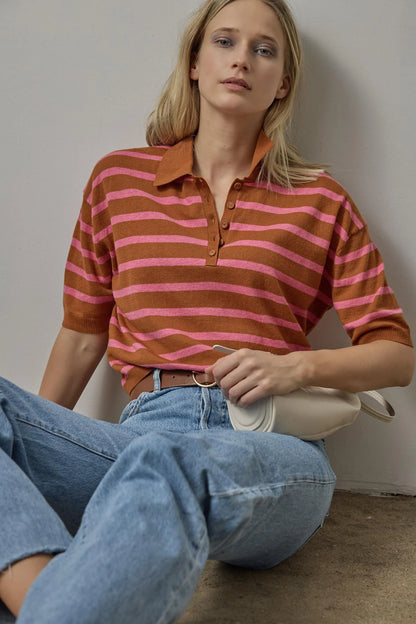 DROP SHOULDER POLO NECK PA3033