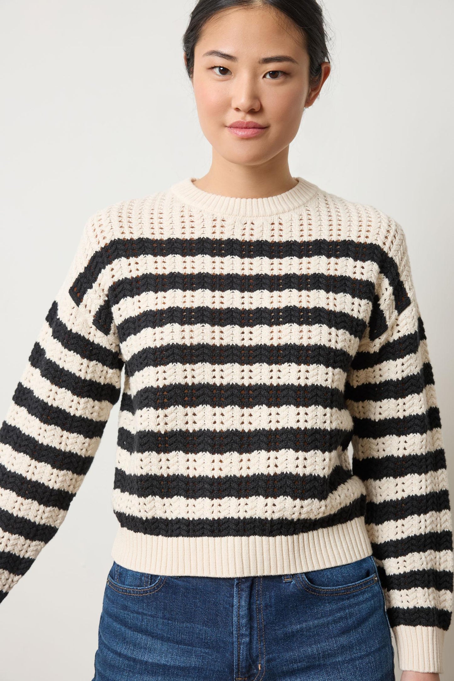 STRIPE STITCH SWEATER PA3043