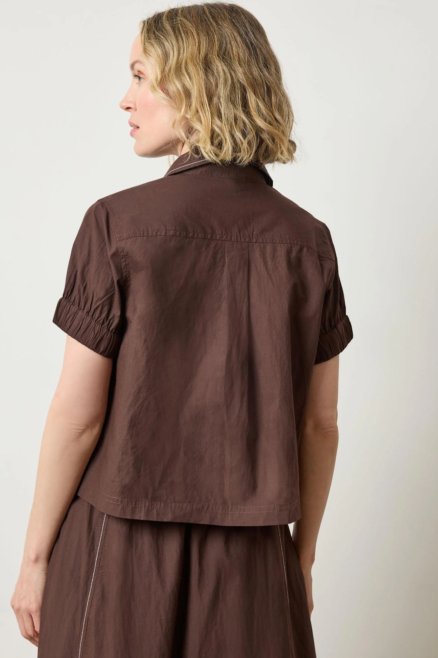 ELASTIC CUFF BUTTON DOWN PA3088