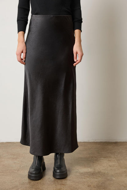 SATIN BIAS MAXI SKIRT PA3100