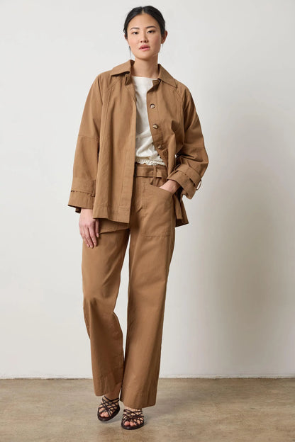 COLLARED TWILL JACKET PA3121